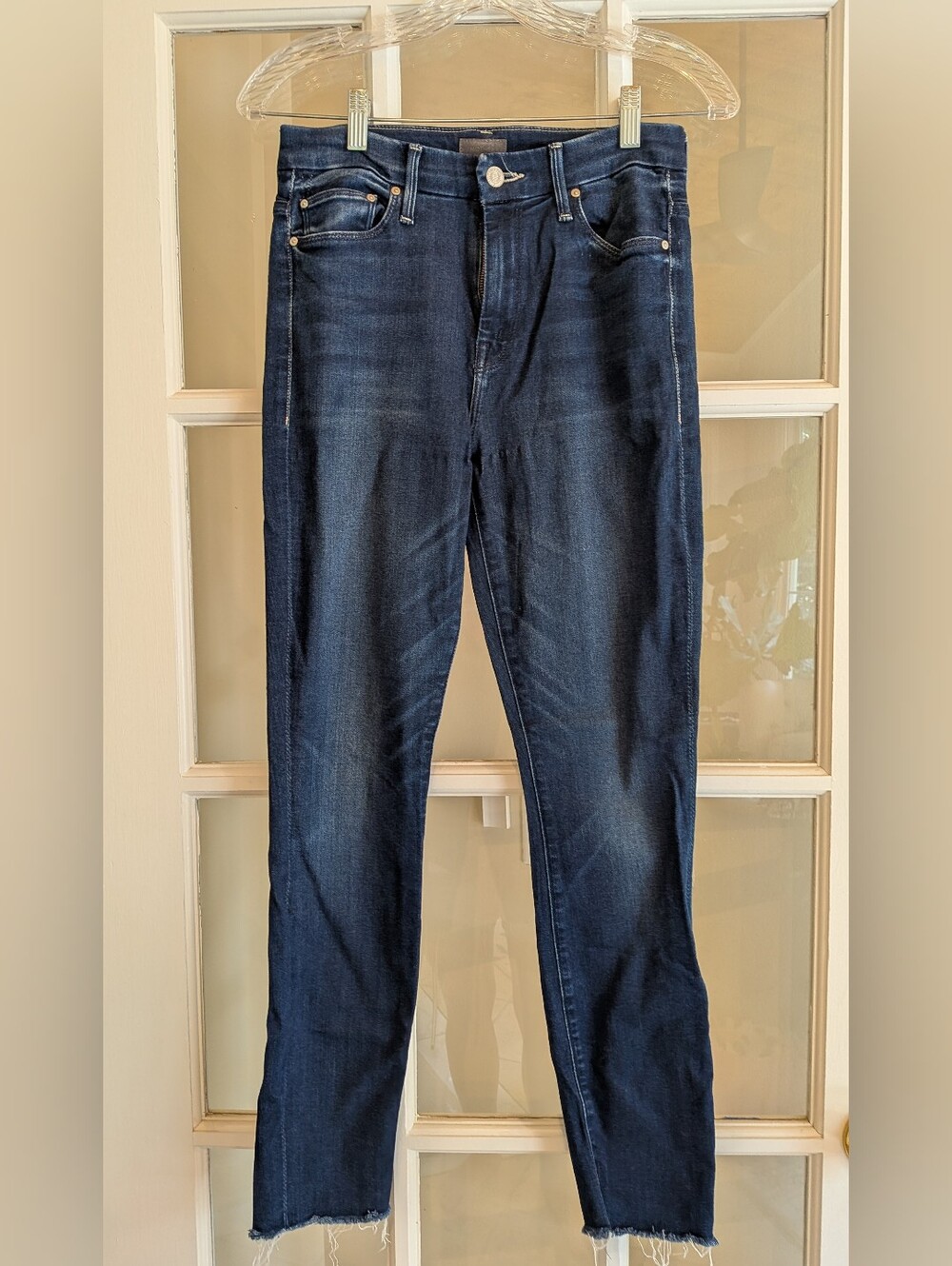 MOTHER - HIGH WAISTED LOOKER ANKLE FRAY Jeans